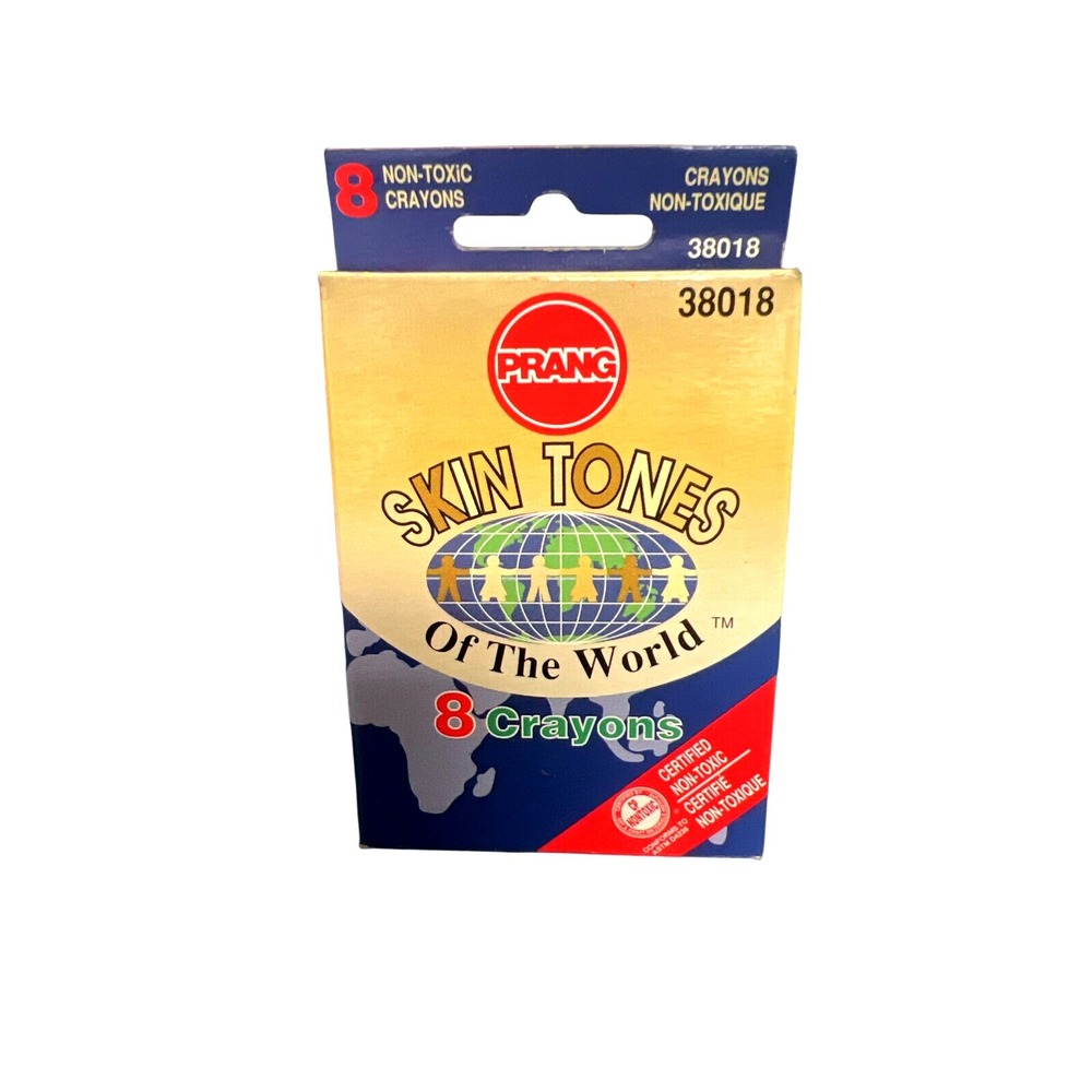 Prang Crayons Set of 8 Colors Of The World #38018 Certified Non Toxic Vintage